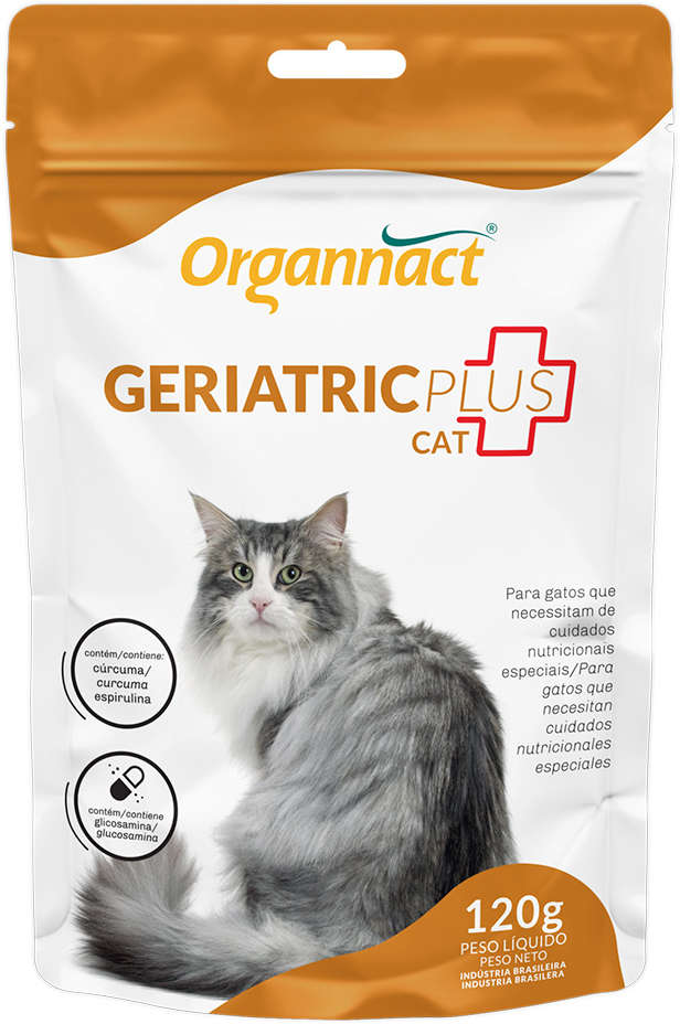 Suplemento Alimentar Organnact Geriatric Plus Cat - 120 g