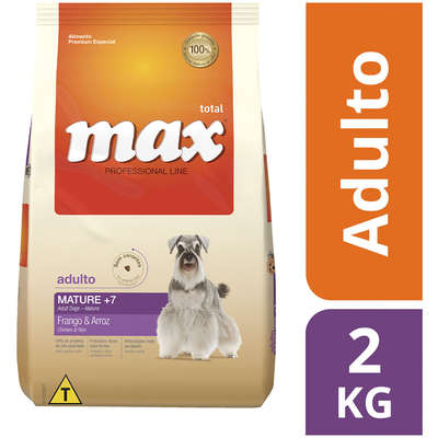 Ração Total Max Mature + 7 Frango e Arroz para Cães Adultos