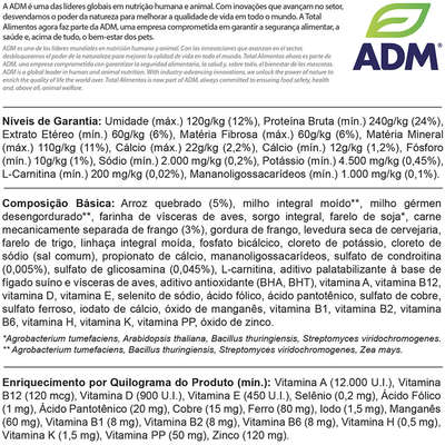 Ração Total Max Mature + 7 Frango e Arroz para Cães Adultos