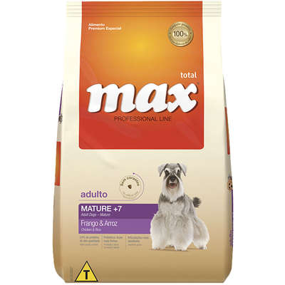 Ração Total Max Mature + 7 Frango e Arroz para Cães Adultos