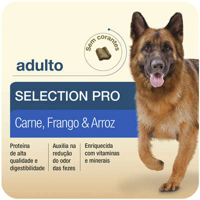 Ração Total Max Professional Line Selection Pro Carne, Frango & Arroz para Cães Adultos