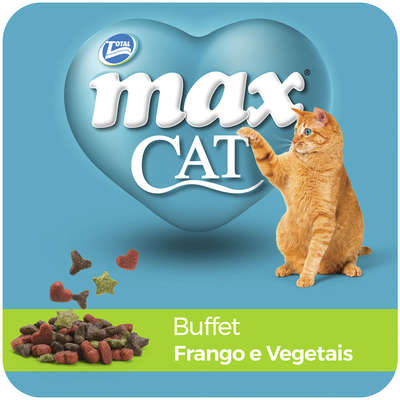 Ração Seca Total Max Cat Buffet Frango e Vegetais para Gatos Adultos