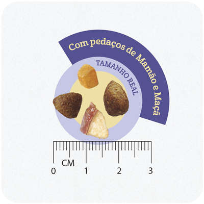 Ração Seca Total Naturalis Peru, Frango e Frutas para Cães Adultos Porte Pequeno