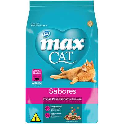 Ração Seca Total Max Cat Sabores para Gatos Adultos