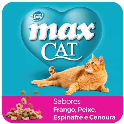 Ração Seca Total Max Cat Sabores para Gatos Adultos