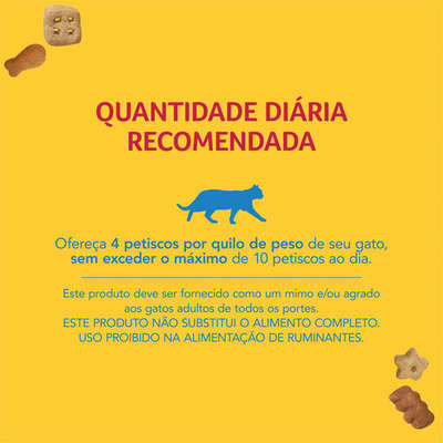 Petisco Nestlé Purina Friskies Party Mix Frango, Fígado e Peru para Gatos Adultos