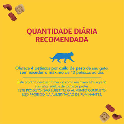 Petisco Nestlé Purina Friskies Party Mix Camarão, Salmão e Atum para Gatos Adultos