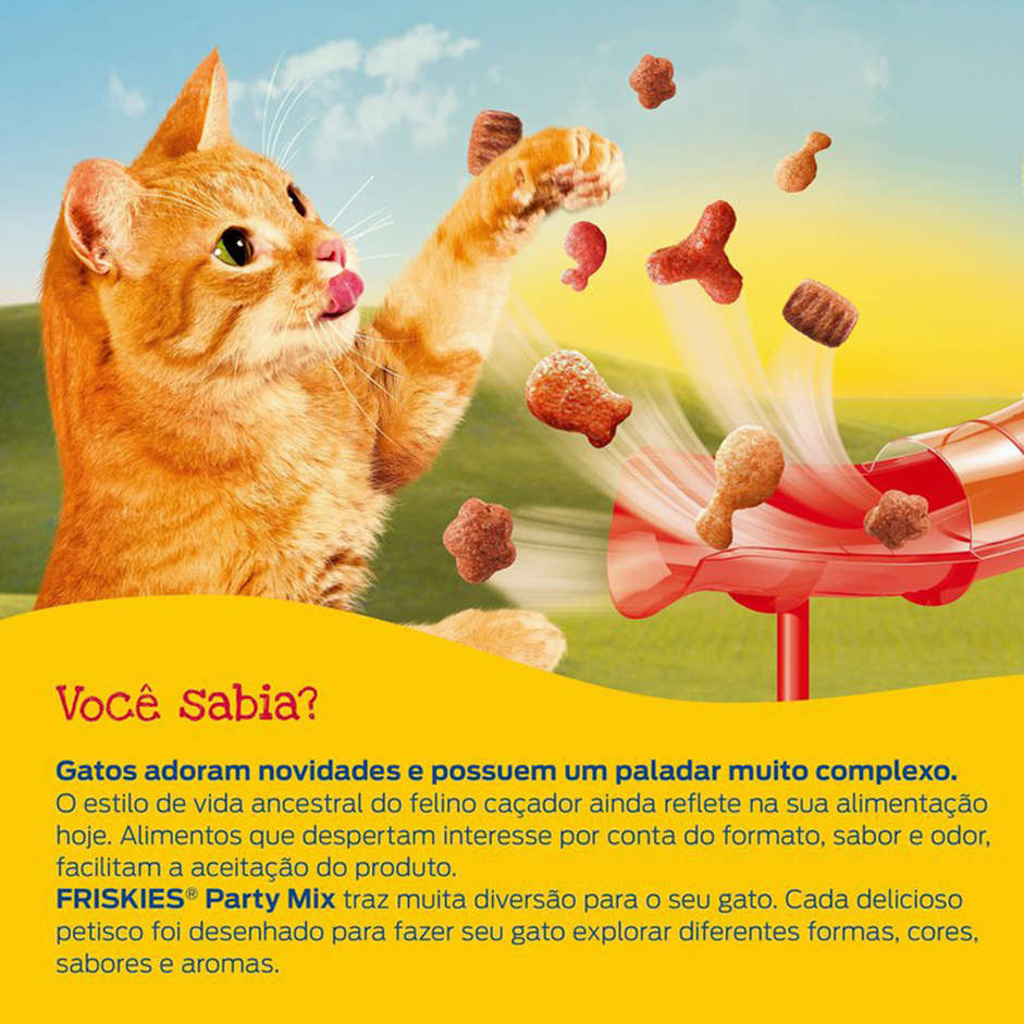 Petisco Purina Friskies Friskies para Gatos Adultos Sabor Camarão e Atum - 40g