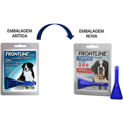 Antipulgas e Carrapatos Frontline Top Spot para Cães de 40 a 60 Kg