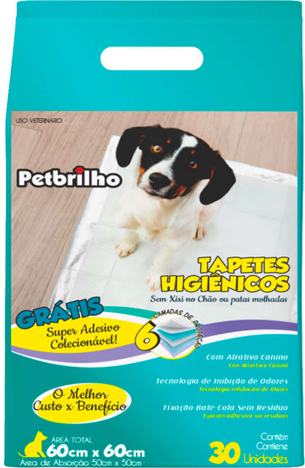 Tapete Higiênico Petbrilho para Cães - 30 Unidades