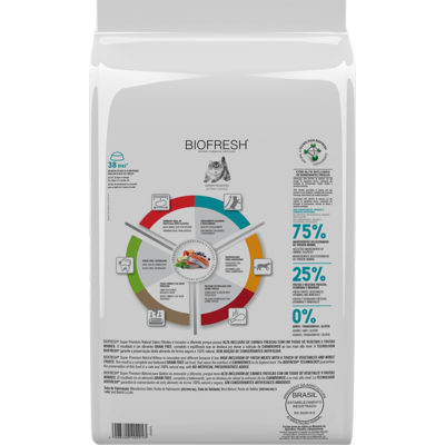 Ração Seca Biofresh Salmão, Maçãs, Chá Verde e Blueberry para Gatos Filhotes
