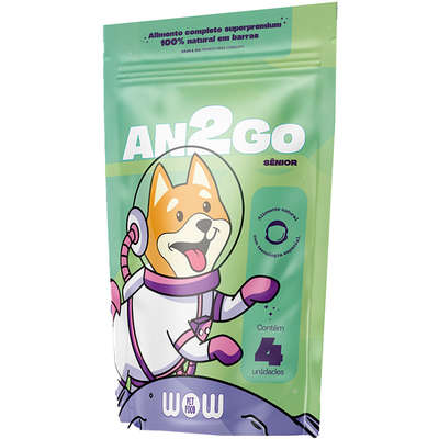 Petisco WOW Pet Food AN2GO Carne para Cães Sênior