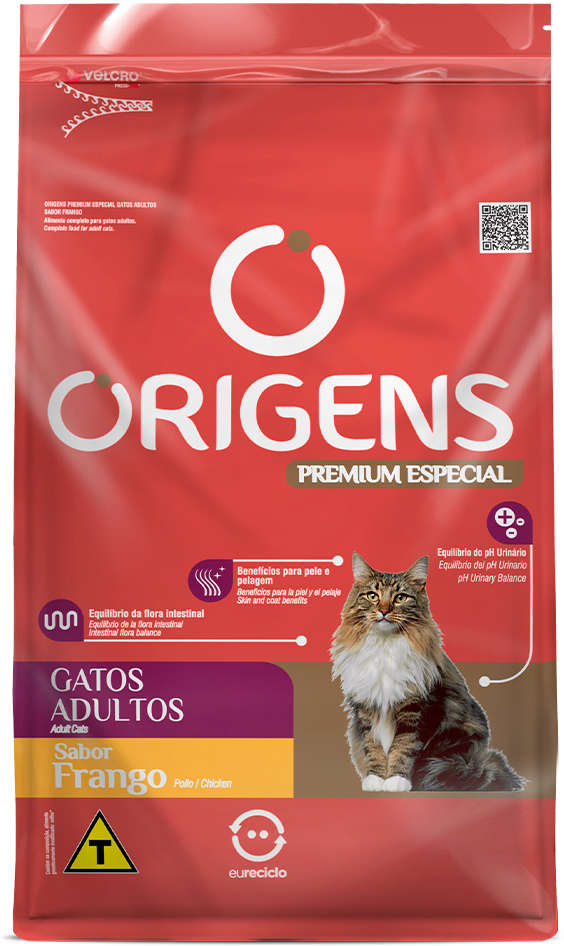 Ração Seca Origens Frango para Gatos Adultos - 3Kg