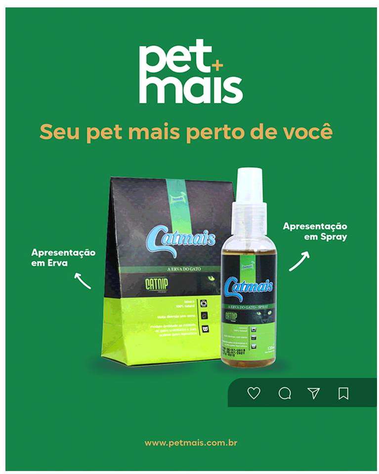 Catnip Petmais Catmais A Erva do Gato Spray - 120 mL
