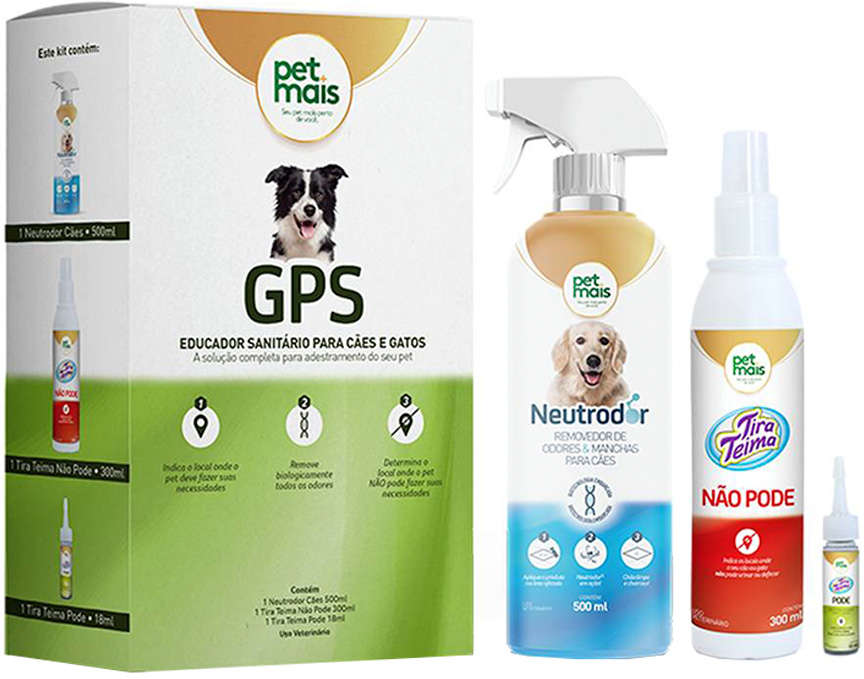 Educador Sanitário Petmais GPS para Cães e Gatos