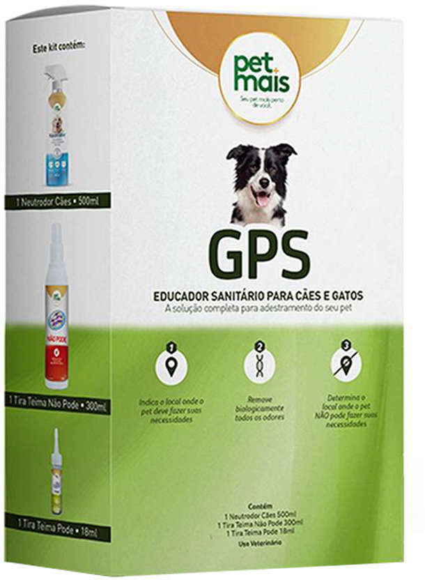 Educador Sanitário Petmais GPS para Cães e Gatos
