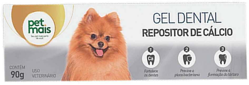 Gel Dental Petmais Repositor de Cálcio para Cães e Gatos - 90 g
