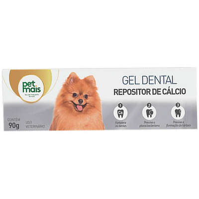 Gel Dental Petmais Repositor de Cálcio para Cães e Gatos