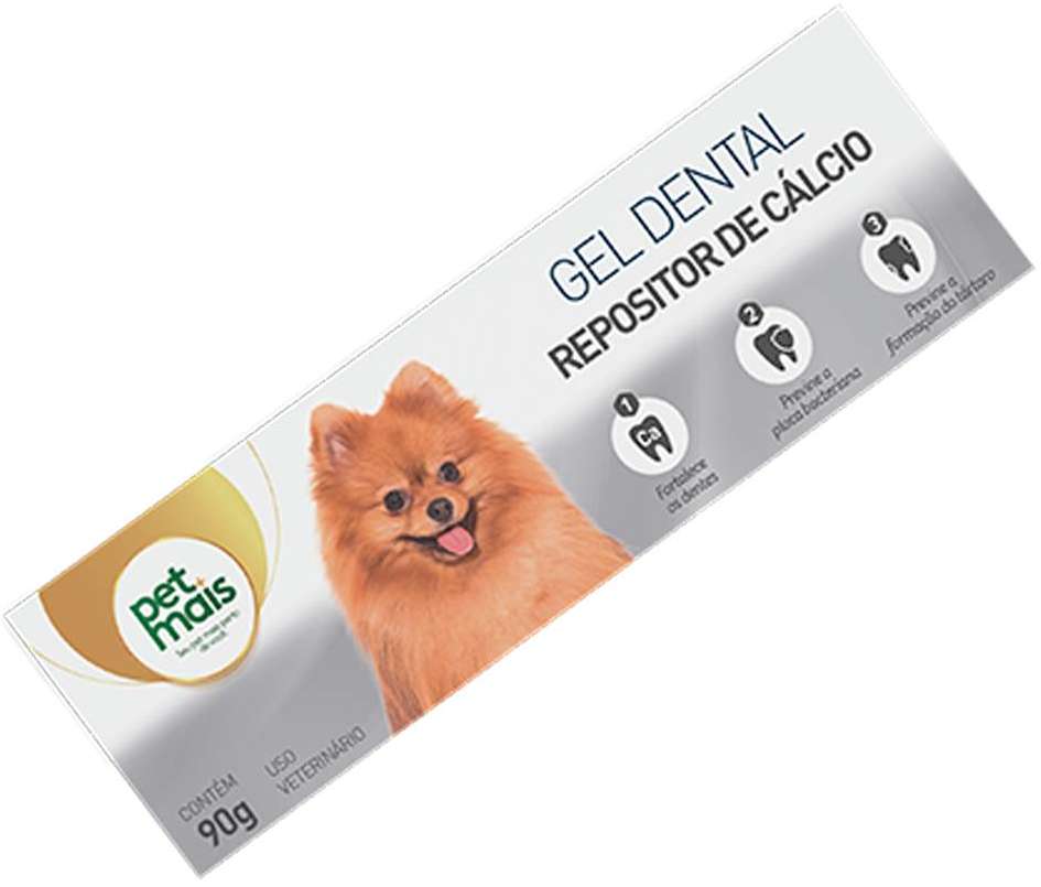 Gel Dental Petmais Repositor de Cálcio para Cães e Gatos - 90 g