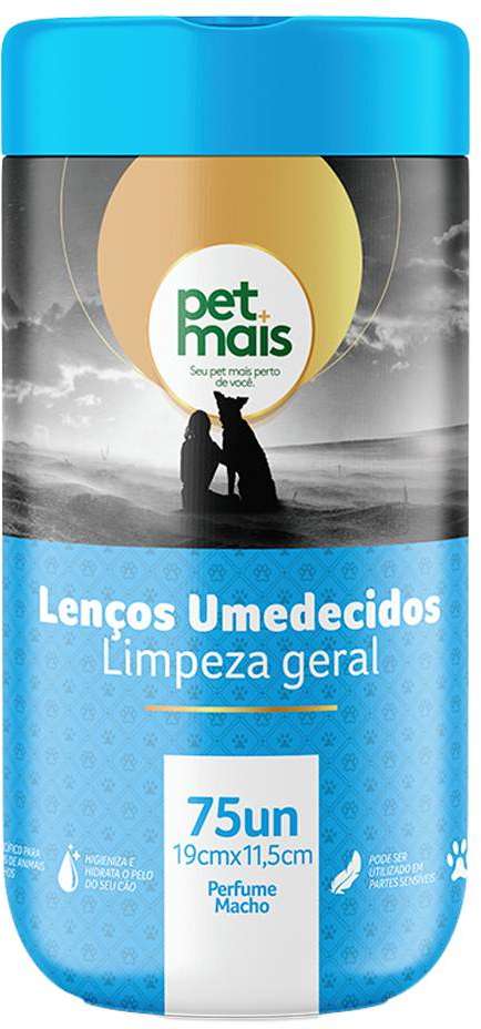 Lenços Umedecidos Petmais Fresh Pet Azul - 75 Unidades