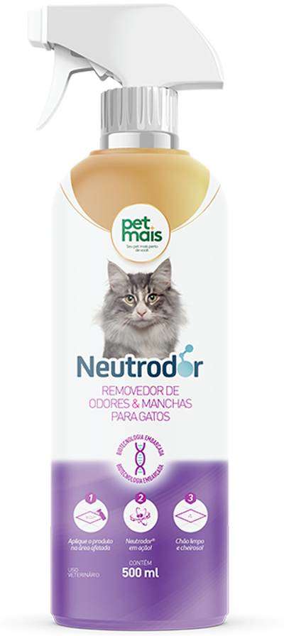 Removedor de Odores Petmais Neutrodor Gatos - 500 mL