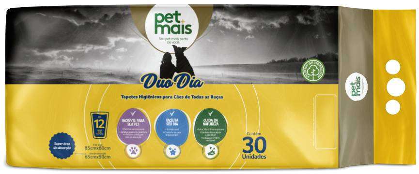 Tapete Higiênico Petmais Duo Dia - 30 Unidades