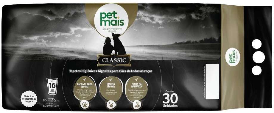 Tapete Higiênico Petmais Classic Super Premium - 30 Unidades