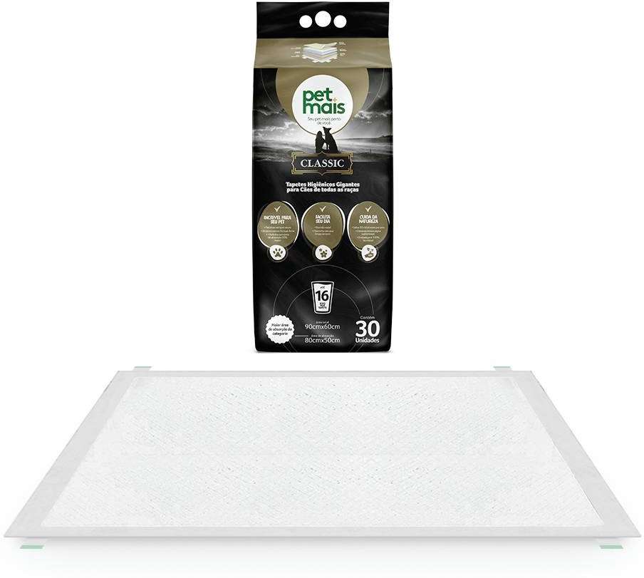 Tapete Higiênico Petmais Classic Super Premium - 30 Unidades