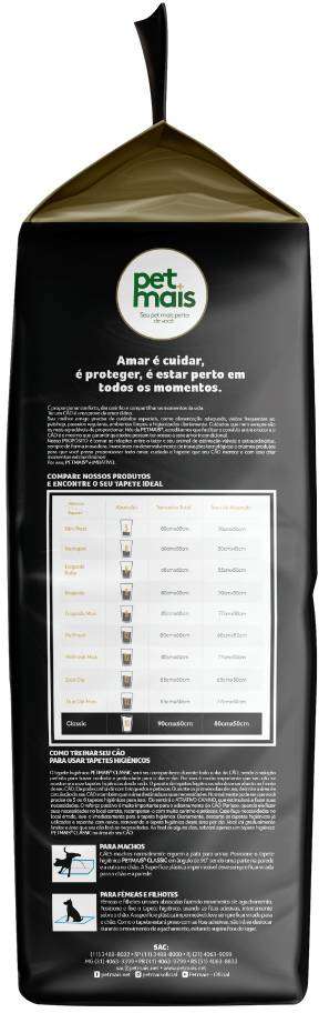 Tapete Higiênico Petmais Classic Super Premium - 30 Unidades