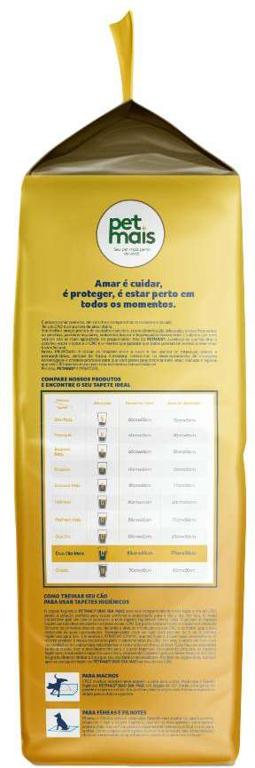 Tapete Higiênico Petmais Duo Dia Mais - 30 Unidades