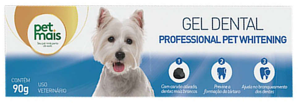 Gel Dental Petmais Professional Pet Whitening para Cães e Gatos - 90 g