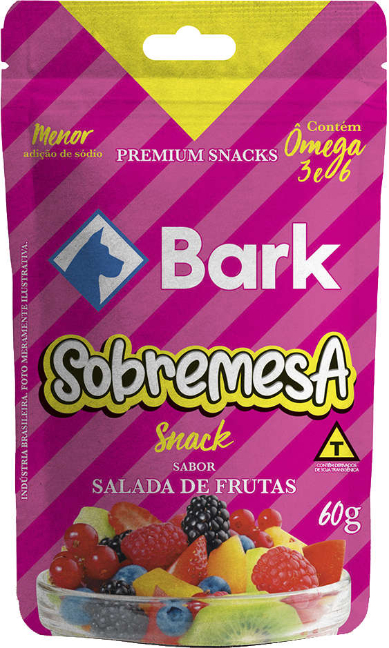 Snack Bark para Cães Sabor Salada de Frutas - 60g