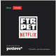 Peitoral Antipuxão Future Pet Netflix Preta para Cães