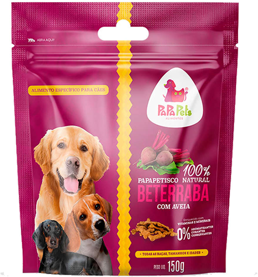 Petisco Papapets Beteraba com Aveia para Cães - 150 g