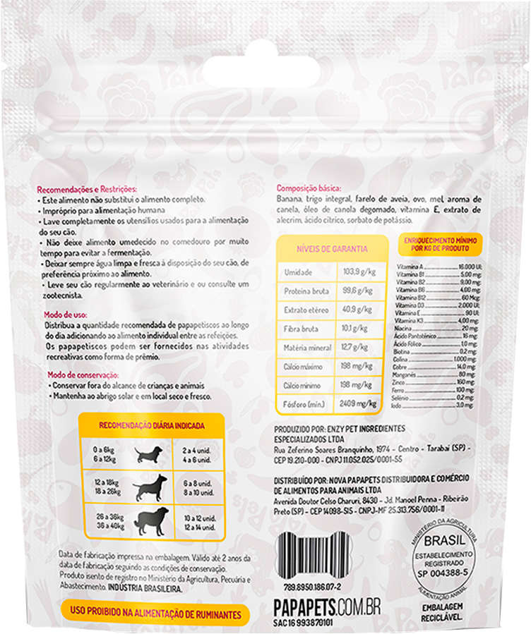Petisco Papapets Urinary Care para Cães - 150 g