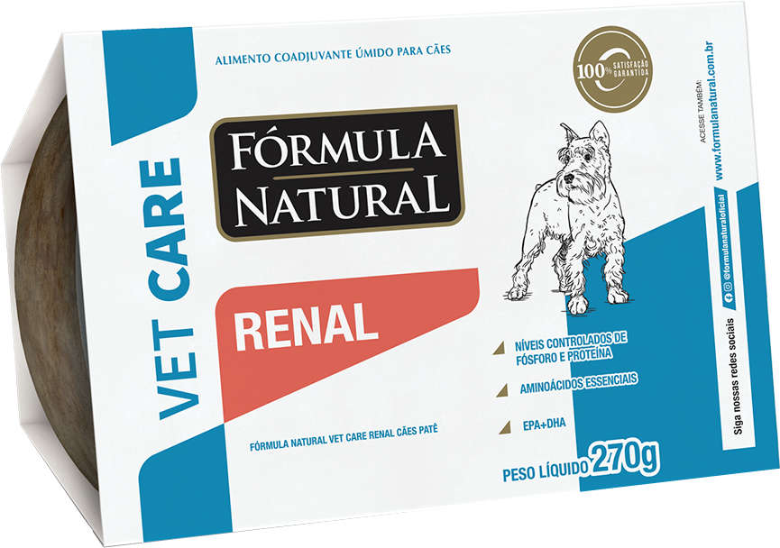 Ração Úmida Fórmula Natural Vet Care Renal para Cães - 270 g