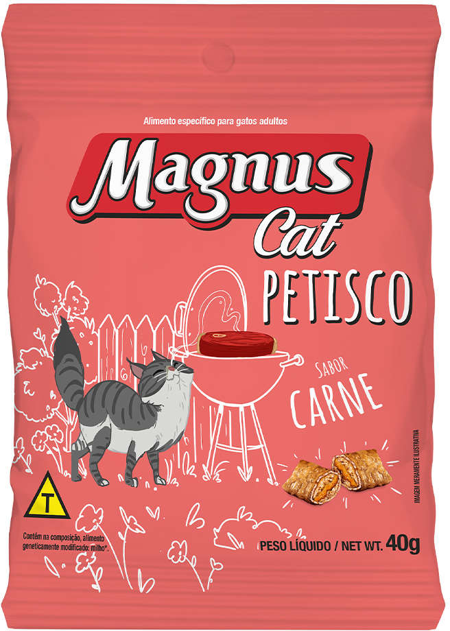 Petisco Magnus Cat Carne para Gatos - 40 g