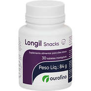 Suplemento Alimentar Ourofino Longil Snacks para Cães - 30 Tabletes