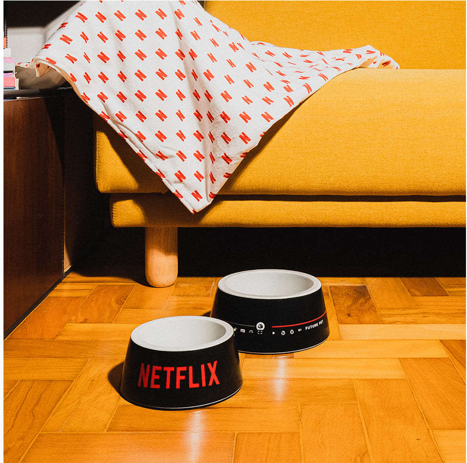 Comedouro Future Pet Play Netflix - 630 mL