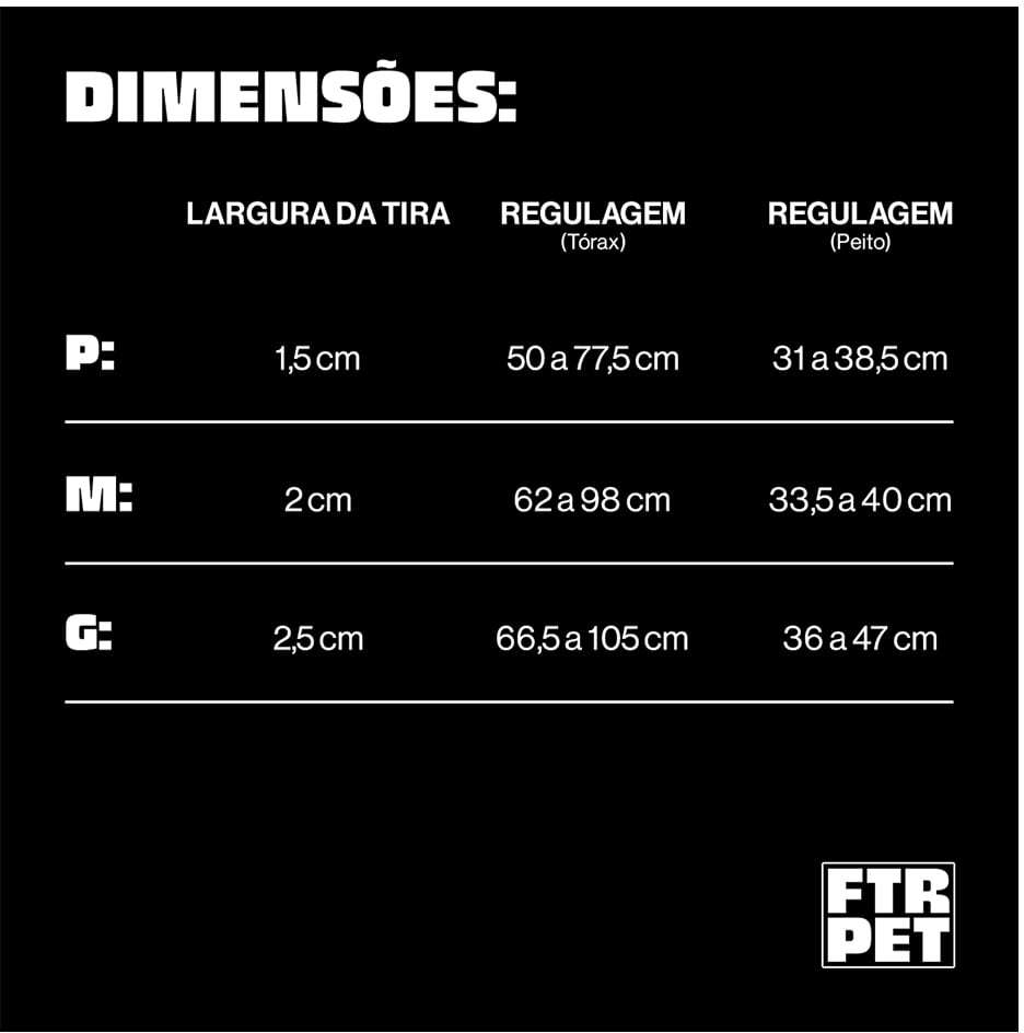 Peitoral Antipuxão Future Pet Netflix Preta para Cães - Tam. G