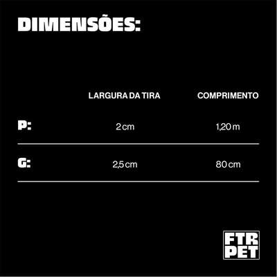 Guia com Amortecedor Future Pet Netflix Branca para Cães