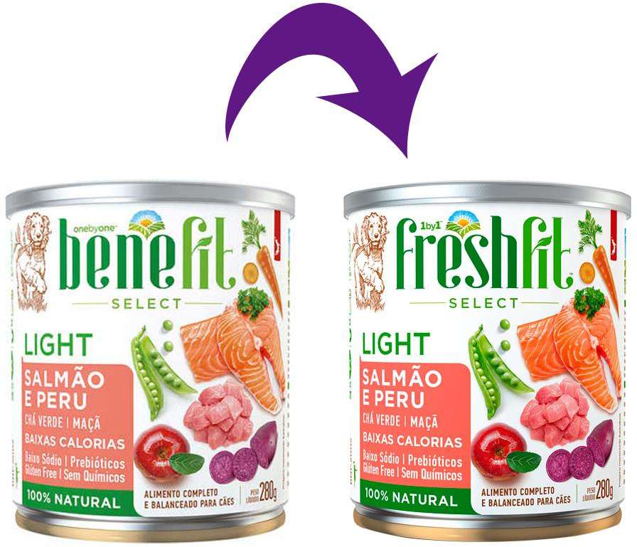 Ração Úmida Spin Pet Freshfit Select Salmão e Peru para Cães- 280 g