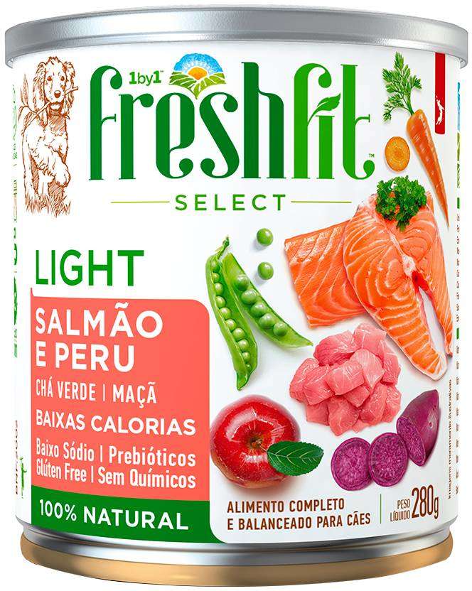 Ração Úmida Spin Pet Freshfit Select Salmão e Peru para Cães- 280 g