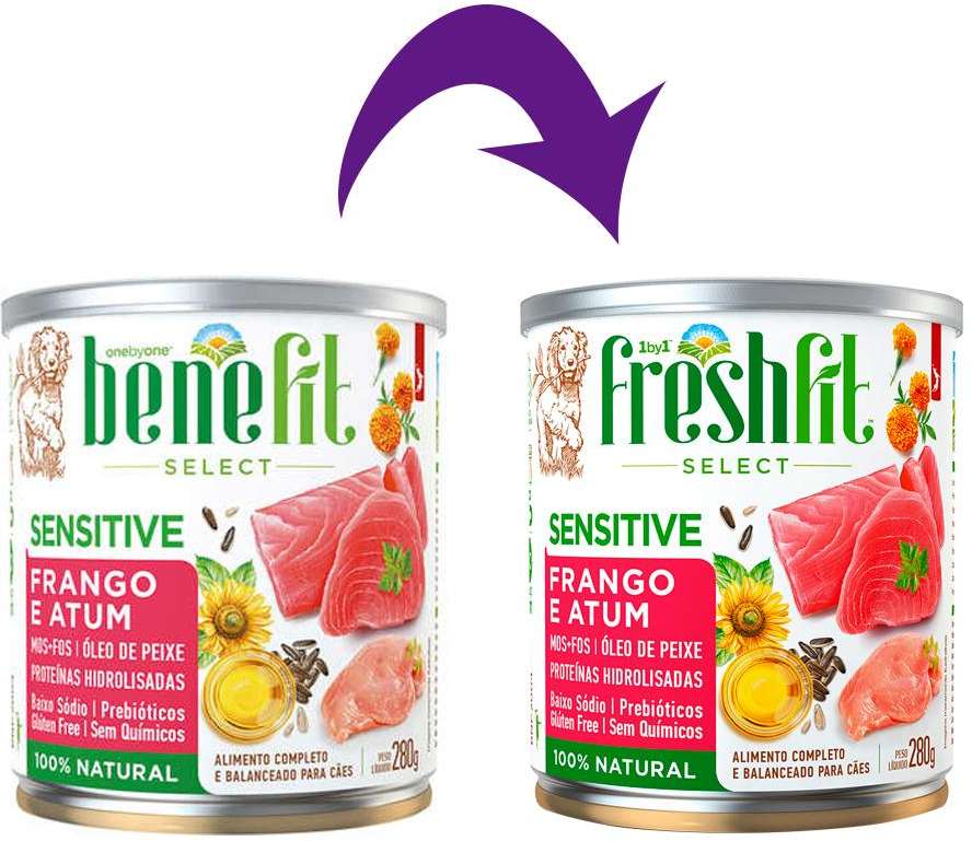 Ração Úmida Spin Pet Freshfit Select Frango e Atum para Cães - 280 g