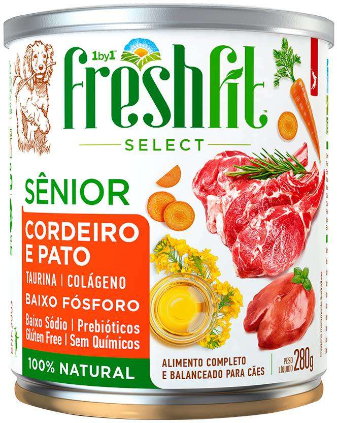 Ração Úmida Spin Pet Freshfit Select Cordeiro e Pato para Cães - 280 g