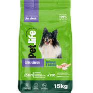Ração Seca Pet.life Frango e Arroz para Cães Sênior - 15Kg