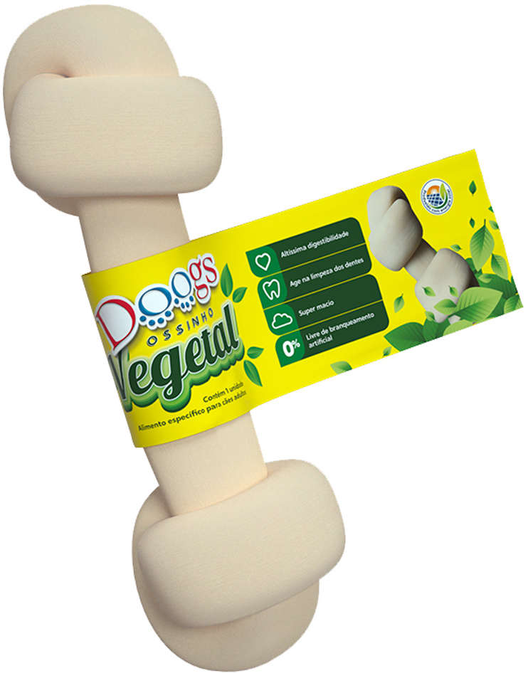 Ossinho Doogs Natural Grande para Cães - 1 Unidade