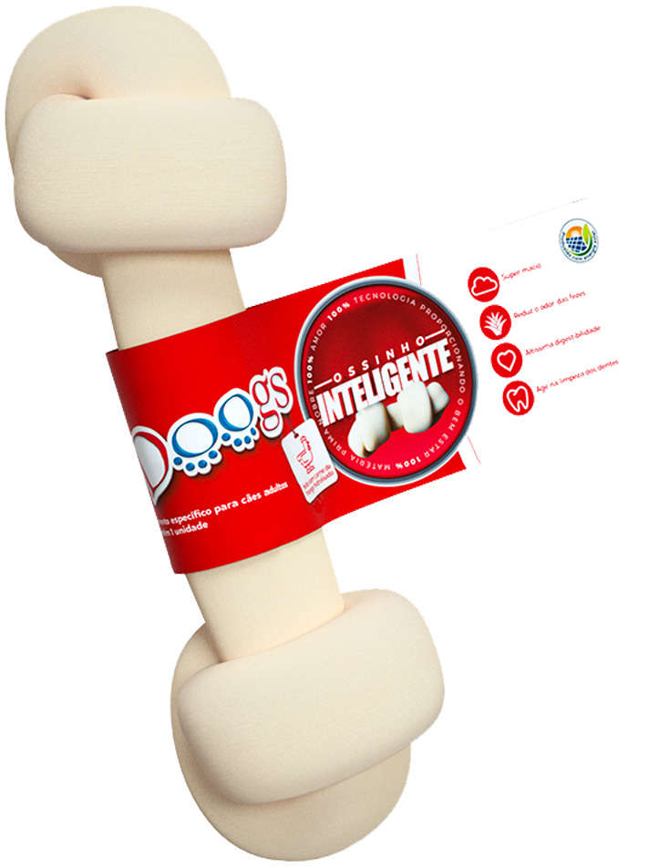 Ossinho Doogs para Cães Porte Grande Sabor Baunilha - 1 Unidade