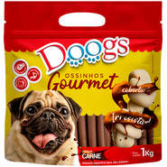 Palitinho Doogs Gourmet 15mm Carne para Cães - 1Kg