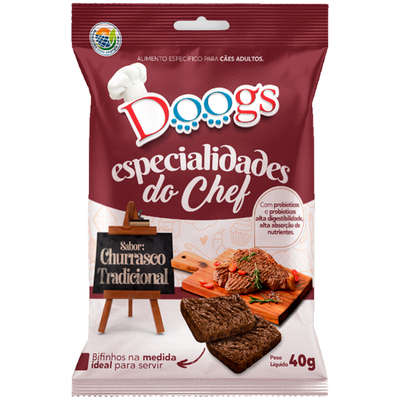 Petisco Doogs para Cães Sabor Churrasco | Petlove